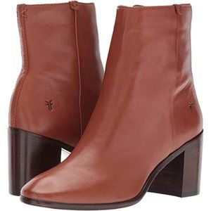 NWT Frye Julie Bootie Ankle Boot Cognac 8.5